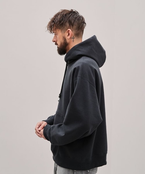 LIDNM（リドム）の「WIDE LOOSE PARKA（パーカー・メンズ・グレー/ブラック・M/L）」の6枚目の写真