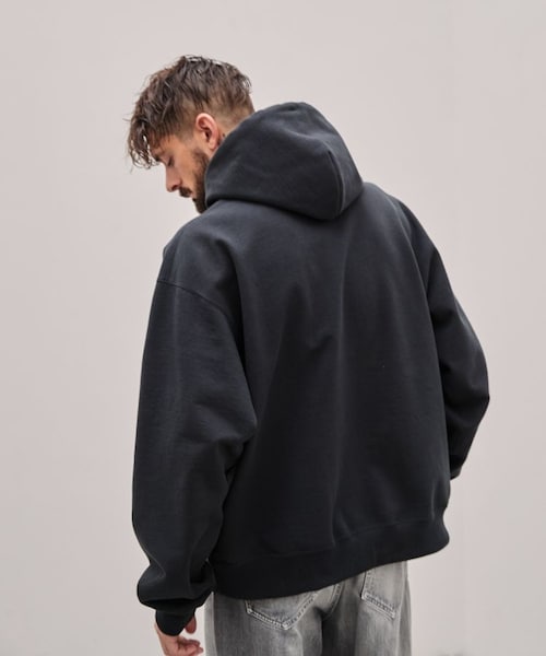 LIDNM（リドム）の「WIDE LOOSE PARKA（パーカー・メンズ・グレー/ブラック・M/L）」の7枚目の写真