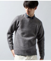 JUNRED | ガゼットワッフルクルーネックニット(トップス)