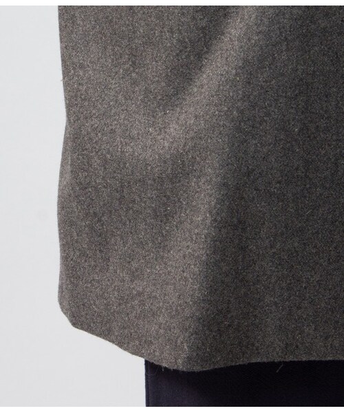 JUNRED（ジュンレッド）の「【先行予約】メルトンチェスターコート（ジャケット/アウター・メンズ・グレー/キャメル/ネイビー・0/1/2/3）」の11枚目の写真