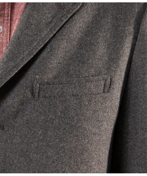 JUNRED（ジュンレッド）の「【先行予約】メルトンチェスターコート（ジャケット/アウター・メンズ・グレー/キャメル/ネイビー・0/1/2/3）」の12枚目の写真