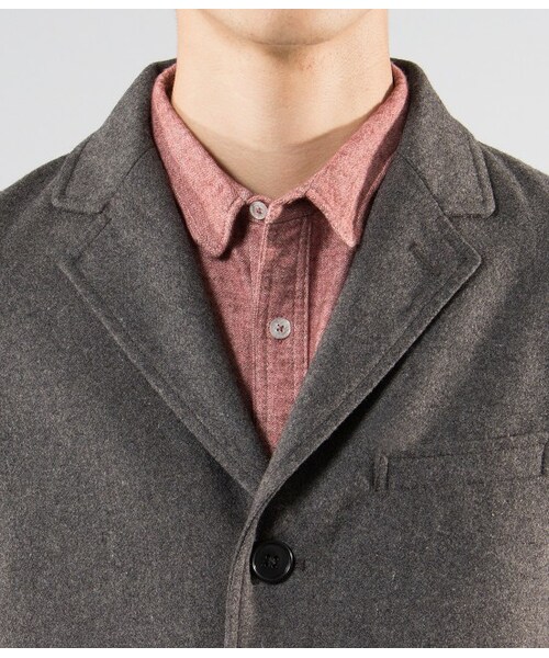 JUNRED（ジュンレッド）の「【先行予約】メルトンチェスターコート（ジャケット/アウター・メンズ・グレー/キャメル/ネイビー・0/1/2/3）」の7枚目の写真