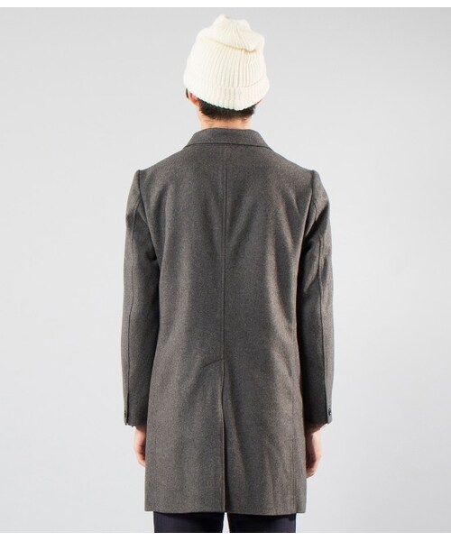 JUNRED（ジュンレッド）の「【先行予約】メルトンチェスターコート（ジャケット/アウター・メンズ・グレー/キャメル/ネイビー・0/1/2/3）」の6枚目の写真