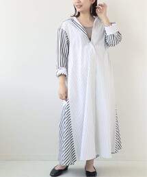 B.C STOCK | 《予約》ストライプパターンシャツワンピース◆(ワンピース/ドレス)