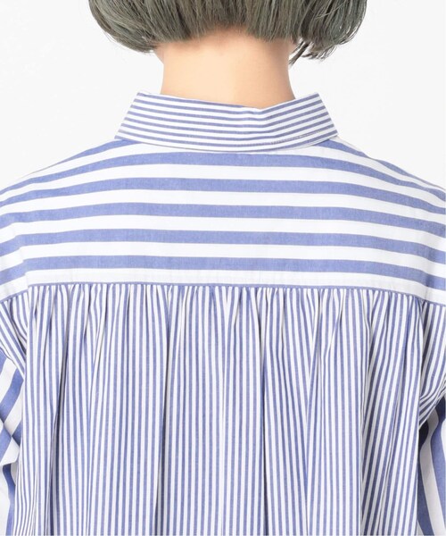 B.C STOCK(ベーセーストック)の「《予約》ストライプパターンシャツワンピース◆(ワンピース/ドレス・ブラック/(001)/フリー/在庫あり)」の20枚目の写真