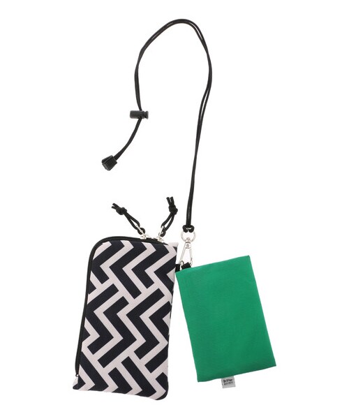 Green　Parks（グリーンパークス）の「【予約】■Drifter ミニマルWポーチ（財布/小物・ブラック/レオパード/その他・F）」の2枚目の写真