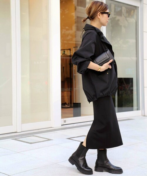 極美品☆ドゥーズィエムクラス Jersey Long Tight スカート 黒 Deuxieme Classe（ドゥーズィエムクラス）の「Jersey Long Tight