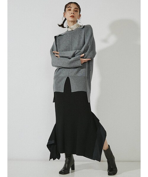 UN3D.（アンスリード）の「ASYNMMETRY HEM KT SK（スカート）」 - WEAR 