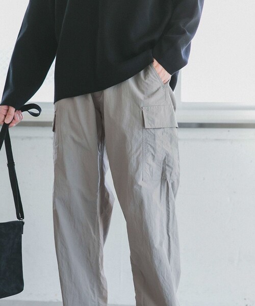 URBAN RESEARCH DOORS（アーバンリサーチドアーズ）の「抗撕裂軍裝風長褲（その他・メンズ・灰色/深藏青色・38/40）」の6枚目の写真