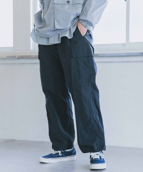 URBAN RESEARCH DOORS（アーバンリサーチドアーズ）の「抗撕裂軍裝風長褲（その他・メンズ・灰色/深藏青色・38/40）」の14枚目の写真