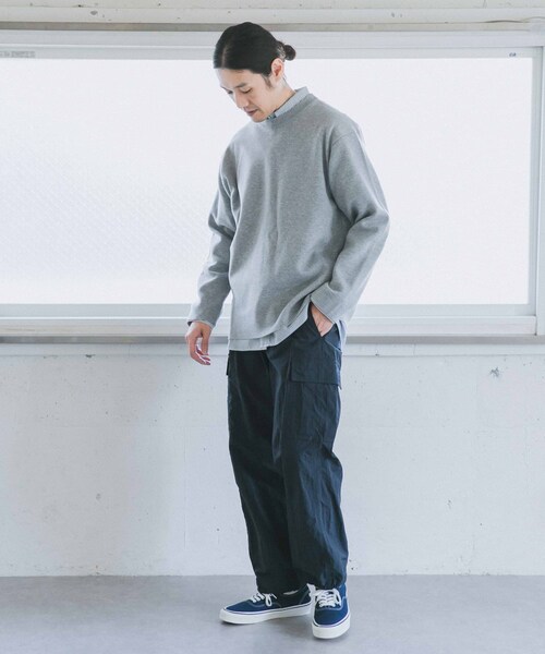 URBAN RESEARCH DOORS（アーバンリサーチドアーズ）の「抗撕裂軍裝風長褲（その他・メンズ・灰色/深藏青色・38/40）」の16枚目の写真