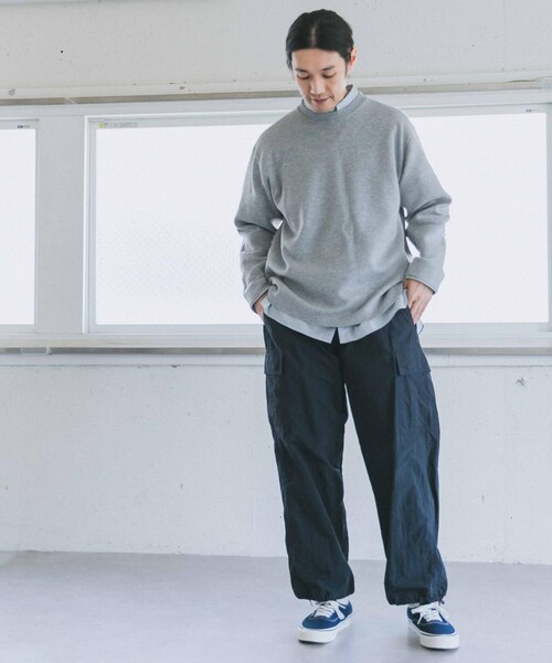 URBAN RESEARCH DOORS（アーバンリサーチドアーズ）の「抗撕裂軍裝風長褲（その他・メンズ・灰色/深藏青色・38/40）」の18枚目の写真