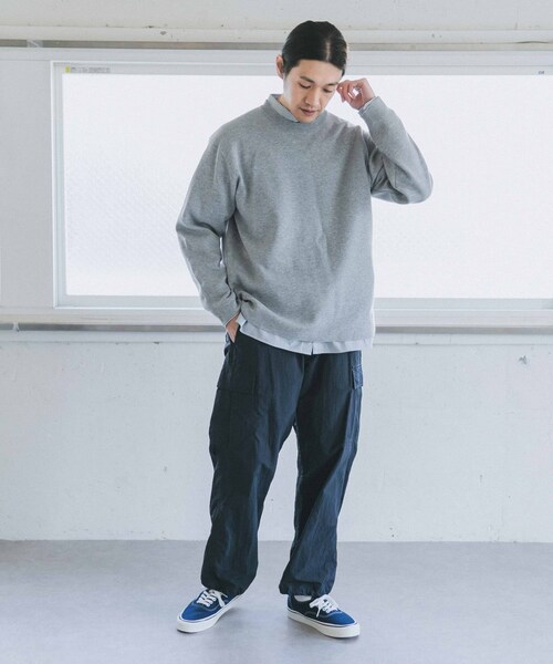 URBAN RESEARCH DOORS（アーバンリサーチドアーズ）の「抗撕裂軍裝風長褲（その他・メンズ・灰色/深藏青色・38/40）」の17枚目の写真