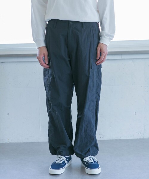 URBAN RESEARCH DOORS（アーバンリサーチドアーズ）の「抗撕裂軍裝風長褲（その他・メンズ・灰色/深藏青色・38/40）」の19枚目の写真