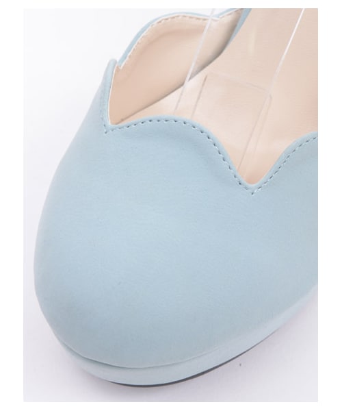 TITTY&CO.（ティティーアンドコー）の「スカラップパンプス（シューズ・レディース・ブラック/ブルー/ピンク・S/M/L）」の7枚目の写真