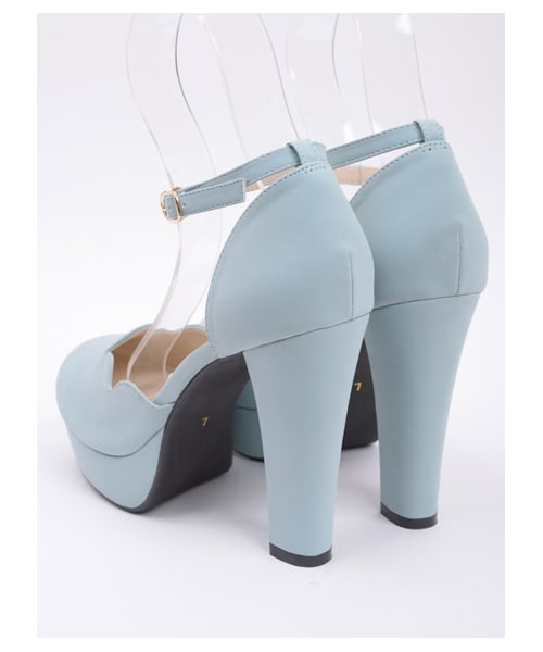 TITTY&CO.（ティティーアンドコー）の「スカラップパンプス（シューズ・レディース・ブラック/ブルー/ピンク・S/M/L）」の5枚目の写真