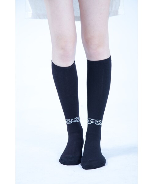 Slightly Numb（スライトリーナム）の「NU CHAIN SOCKS-S（アクセサリー・Black・Free）」の4枚目の写真