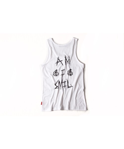 Slightly Numb（スライトリーナム）の「AM I EVIL TANK TOPS（ジャケット/アウター・White/Black・02/03）」の5枚目の写真