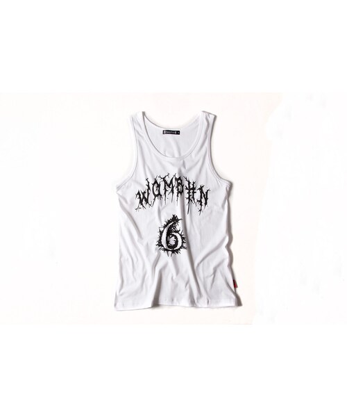 Slightly Numb（スライトリーナム）の「AM I EVIL TANK TOPS（ジャケット/アウター・White/Black・02/03）」の4枚目の写真