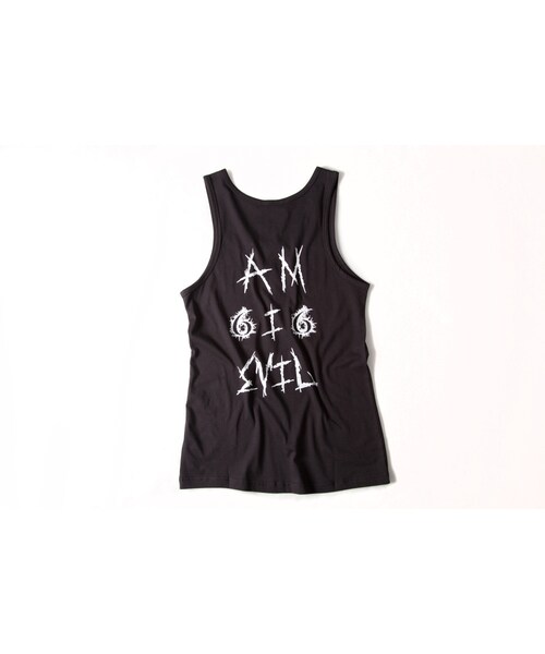 Slightly Numb（スライトリーナム）の「AM I EVIL TANK TOPS（ジャケット/アウター・White/Black・02/03）」の2枚目の写真