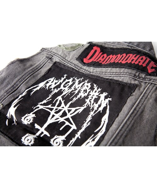 Slightly Numb（スライトリーナム）の「HYSTERIA DENIM VEST（ジャケット/アウター・Black・01/02/03）」の4枚目の写真