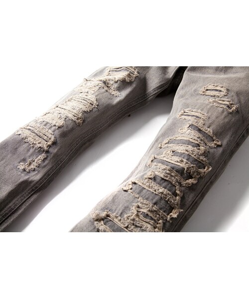 Slightly Numb（スライトリーナム）の「BROWNING DENIM (Black)（パンツ・Black・01/02/03）」の2枚目の写真