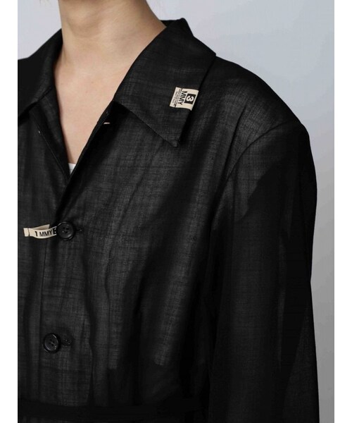 ミハラヤスヒロ新品シースルーウールシャツドレス MIHARAYASUHIRO（ミハラヤスヒロ）の「シースルー ウール シャツ