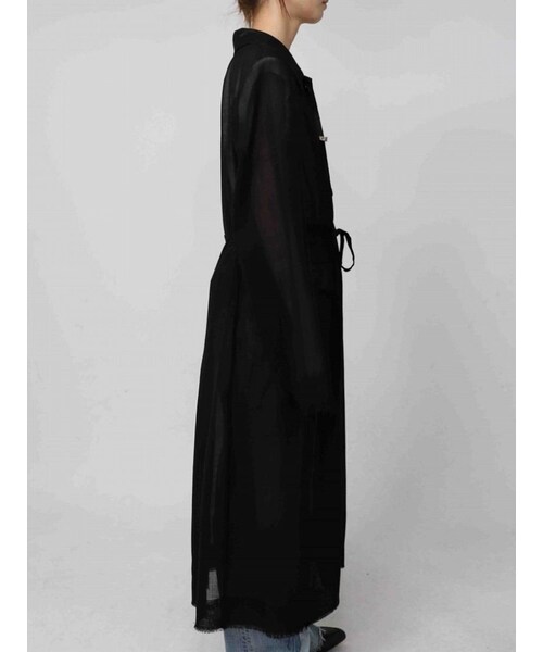 ミハラヤスヒロ新品シースルーウールシャツドレス MIHARAYASUHIRO（ミハラヤスヒロ）の「シースルー ウール シャツ