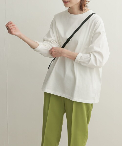 URBAN RESEARCH DOORS(アーバンリサーチドアーズ)の「コットンワイド長袖カットソー(その他・レディース・MINT/OFF/CREAM/PURPLE・1)」の8枚目の写真