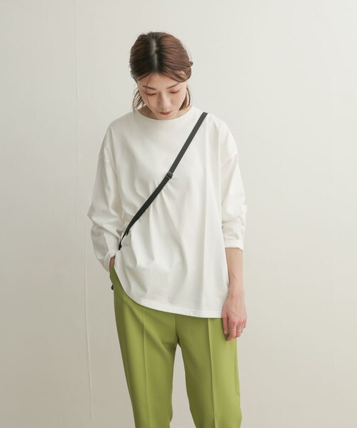 URBAN RESEARCH DOORS(アーバンリサーチドアーズ)の「コットンワイド長袖カットソー(その他・レディース・MINT/OFF/CREAM/PURPLE・1)」の11枚目の写真