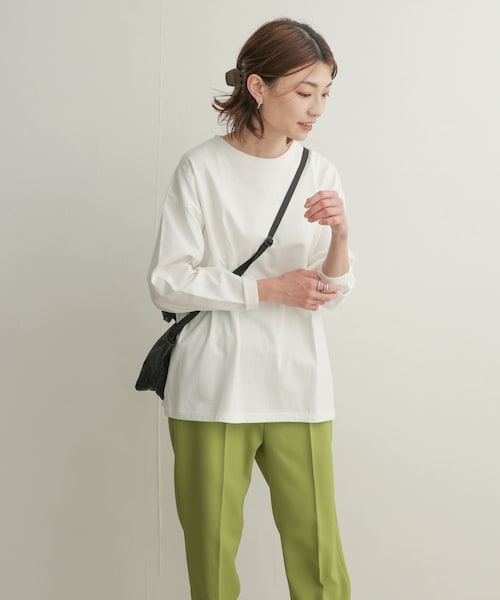 URBAN RESEARCH DOORS(アーバンリサーチドアーズ)の「コットンワイド長袖カットソー(その他・レディース・MINT/OFF/CREAM/PURPLE・1)」の9枚目の写真