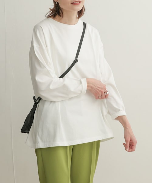 URBAN RESEARCH DOORS(アーバンリサーチドアーズ)の「コットンワイド長袖カットソー(その他・レディース・MINT/OFF/CREAM/PURPLE・1)」の5枚目の写真
