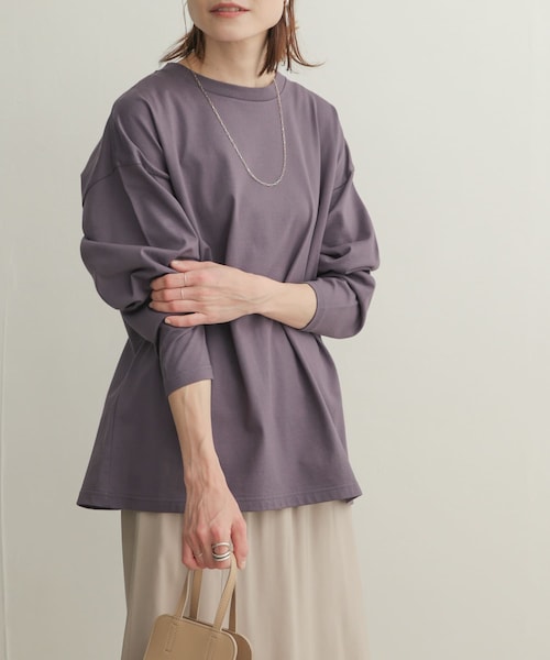 URBAN RESEARCH DOORS(アーバンリサーチドアーズ)の「コットンワイド長袖カットソー(その他・レディース・MINT/OFF/CREAM/PURPLE・1)」の4枚目の写真