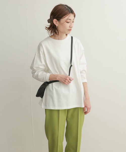 URBAN RESEARCH DOORS(アーバンリサーチドアーズ)の「コットンワイド長袖カットソー(その他・レディース・MINT/OFF/CREAM/PURPLE・1)」の10枚目の写真