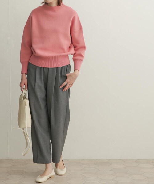 URBAN RESEARCH DOORS（アーバンリサーチドアーズ）の「クリアツイルストレートパンツ（その他・レディース・BLACK/GRAY・0/1）」の5枚目の写真