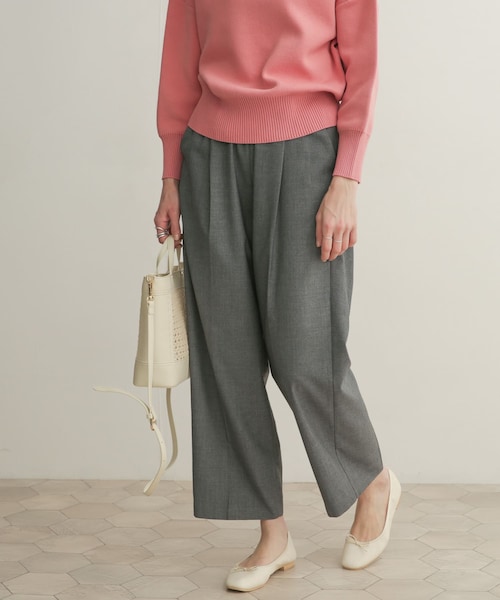 URBAN RESEARCH DOORS（アーバンリサーチドアーズ）の「クリアツイルストレートパンツ（その他・レディース・BLACK/GRAY・0/1）」の4枚目の写真