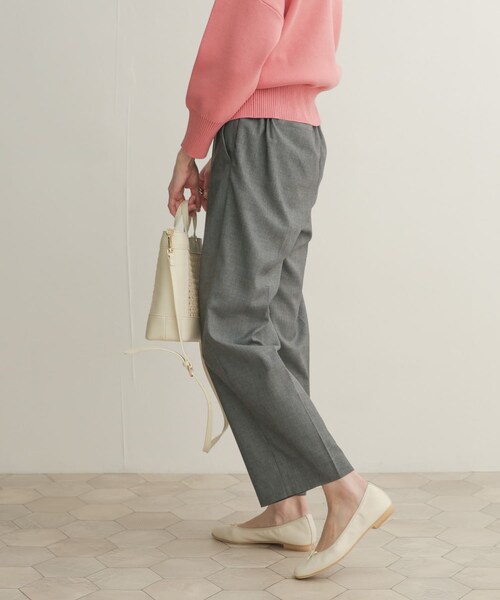 URBAN RESEARCH DOORS（アーバンリサーチドアーズ）の「クリアツイルストレートパンツ（その他・レディース・BLACK/GRAY・0/1）」の9枚目の写真