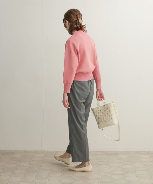 URBAN RESEARCH DOORS（アーバンリサーチドアーズ）の「クリアツイルストレートパンツ（その他・レディース・BLACK/GRAY・0/1）」の14枚目の写真