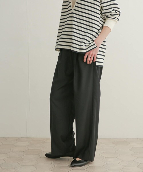 URBAN RESEARCH DOORS（アーバンリサーチドアーズ）の「クリアツイルストレートパンツ（その他・レディース・BLACK/GRAY・0/1）」の17枚目の写真