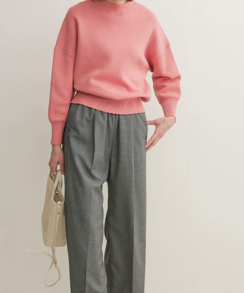 URBAN RESEARCH DOORS（アーバンリサーチドアーズ）の「クリアツイルストレートパンツ（その他・レディース・BLACK/GRAY・0/1）」の6枚目の写真