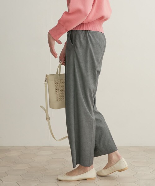 URBAN RESEARCH DOORS（アーバンリサーチドアーズ）の「クリアツイルストレートパンツ（その他・レディース・BLACK/GRAY・0/1）」の10枚目の写真