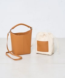 CIAOPANIC | キャンバス巾着セットボックスバッグ(トートバッグ)