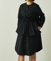 Lui's | ウエストギャザーシャツワンピース(ワンピース)
