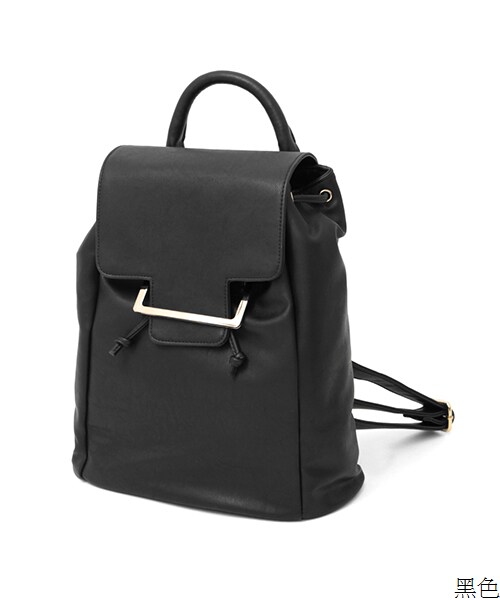 KBF（ケイビーエフ）の「金屬框造型背包（バッグ・レディース・藏青色/黑色・one）」の2枚目の写真