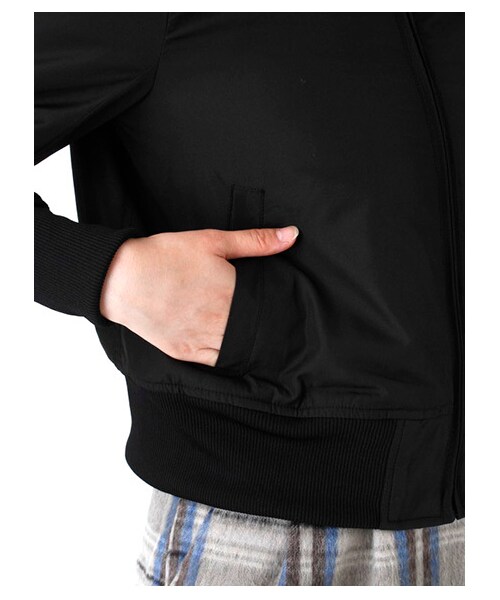 E hyphen world gallery(イーハイフンワールドギャラリー)の「ショートブルゾン(ブルゾン ・レディース・ブラック/カーキ/ネイビー・F)」の8枚目の写真