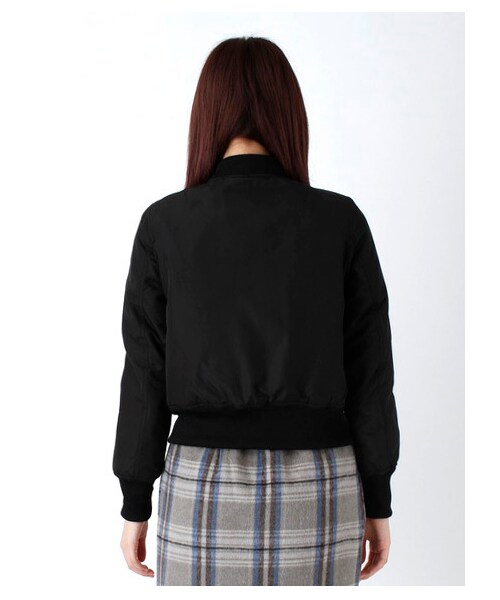 E hyphen world gallery(イーハイフンワールドギャラリー)の「ショートブルゾン(ブルゾン ・レディース・ブラック/カーキ/ネイビー・F)」の6枚目の写真