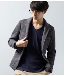 JUNMEN | フリースヘリンボンジャケット(ジャケット/アウター)