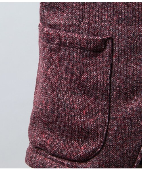 JUNMEN（ジュンメン）の「フリースヘリンボンジャケット（ジャケット・メンズ・チャコール/ネイビー/レッド・S/M/L）」の10枚目の写真