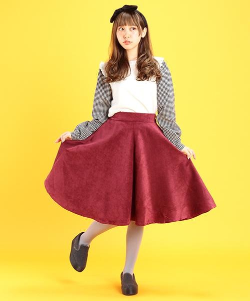 RAY CASSIN（レイカズン）の「【木村ミサちゃん着用】袖チェックトップス（トップス・レディース・ブラック/グレー/オフシロ・FREE）」の8枚目の写真