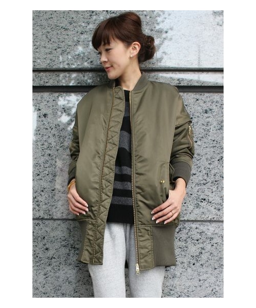 Deuxieme Classe ミリタリーブルゾン MA-1カーキ Deuxieme Classe ミリタリーブルゾン MA-1 カーキ ドゥーズィエム